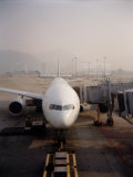 Jumbo Airplane Parked on the Tarmac at the Airport in Hong Kong