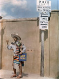Buy Man in Mexican Style Clothing and a Guitar Hitchhikes in Laredo at AllPosters.com