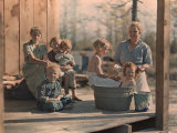 Buy Mother Bathes Her Children on a Saturday Evening at AllPosters.com