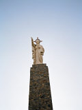 Buy Statue of a Saint Is Found on a Hillside Above San Sebastian at AllPosters.com