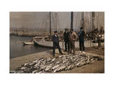 Buy Four Men Stand in Front of their Catch for the Day at AllPosters.com