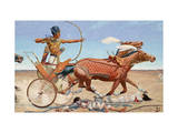 King Thut-Mose Iii Drives His Chariot into Battle Near Har Megiddo