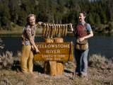 Buy Women Hold their Limit of Fish Caught in the Yellowstone River at AllPosters.com
