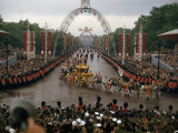 Queen Elizabeth II Returns to Buckingham Palace in Coronation Coach