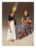 Assyrian King Questions a Captive Ethiopian Queen of Egypt