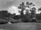 Buy Man Plays Tennis at the Country Home of the Lowndes Family at AllPosters.com