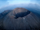 Aerial View over Mount Vesuvius Reveals its Gaping Crater