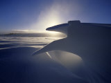 Snow Drifts over Windy Jack Lake, Nabesna Alaska