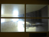 Buy Shape of a Man Descending a Stairway Visible Through Antique Glass at AllPosters.com