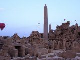 Hot Air Balloons Soar over the Karnak Temple