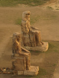 Colossal Figures of Amenhotep Iii Stand before His Temple