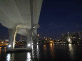 Buy Looking East under the Clearwater Beach Causeway at Twilight at AllPosters.com