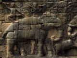 Relief Sculpture on an Angkor Wat Temple Wall