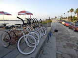 Buy Line of Rental Bicycles at Merry Pier on Pass-A-Grille Beach at AllPosters.com