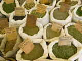 Sacks of Herbs at a Local Market