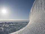 Buy Textured Surface of Iceberg Highlighted by Sun. Pack Ice Covers Ocean at AllPosters.com