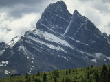 Man on Horseback Leads Horses Up a Hill in the Rocky Mountains