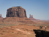 Visitors at John Ford's Point in Monument Valley, Utah