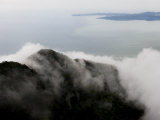 South China Sea and Santubong Mountains