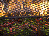 Buy Organic Red and Green Chile Peppers Roast on a Grill at AllPosters.com