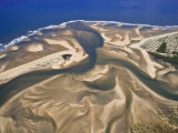 Mouth of a River Creates a Sand Delta on Mozambique's North Coast