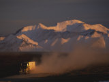 Truck Races Along the Dalton Highway