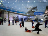 Indoor Winter Wonderland with Snow, Sleds, and Snowboard Lessons