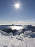 Buy Sun Shines over Mountain Ridges of Coburg Island and Baffin Bay at AllPosters.com