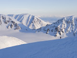 Buy Silhouetted Climber Descends the Snow-Covered Peaks of Coburg Island at AllPosters.com