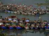 Fishing Boats at Anchor Outside of Saigon