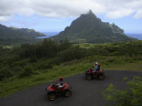 Tourists Riding All Terrain Vehicles on Moorea Island