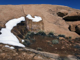 Melting Snow on the Island-In-The-Sky in Canyonlands National Park