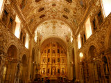 Gilded Baroque Interior of the Church of Santo Domingo