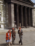 Buy High School Students Walk on Plaza Outside University of Oslo at AllPosters.com