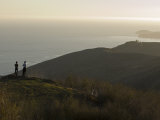 People Overlooking Corral Canyon, Paradise Cove and Point Dume