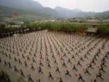 Buy Students Practice Kung Fu at the Ta Gou Academy in Shaolin, China at AllPosters.com