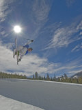Buy Skiing Aerial Maneuvers and Flips in Half Pipe in a Terrain Park at AllPosters.com