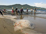 Buy Fishermen Pull in their Catch on My Khe Beach or China Beach at AllPosters.com
