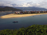 Buy Fishing Boat on Way to South China Sea Passes the Village of Lang Co at AllPosters.com