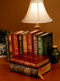 Buy Books Sit on a Desk in a Home Library in Clifton, Virginia at AllPosters.com