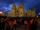 Crowd in Front of the Church of Santo Domingo