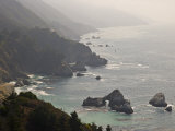 Famous View of the Coast Along Route 1 in Big Sur