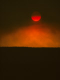 Buy Sun Grows Red and Dim as Smoke from Forest Fires Thickens at AllPosters.com