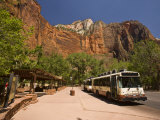 Shuttle Bus in Zion National Park, Utah