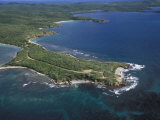 Aerial View of the East End of Vieques Island, Puerto Rico