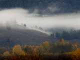 Clouds Cover the Hillside Near Mt. Moran in Grand Teton National Park