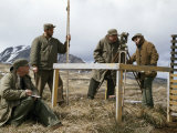 Buy Scientists Take Bearings from Geodetic Marker before Solar Eclipse at AllPosters.com