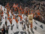 Buy Students Carrying Flags and Banner March in Constitution Day Parade at AllPosters.com