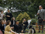 Buy Kilted Host Toasts His American Guests at a Garden Party at AllPosters.com