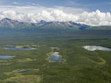 Aerial of Baultoff Lakes and the Saint Elias Mountains